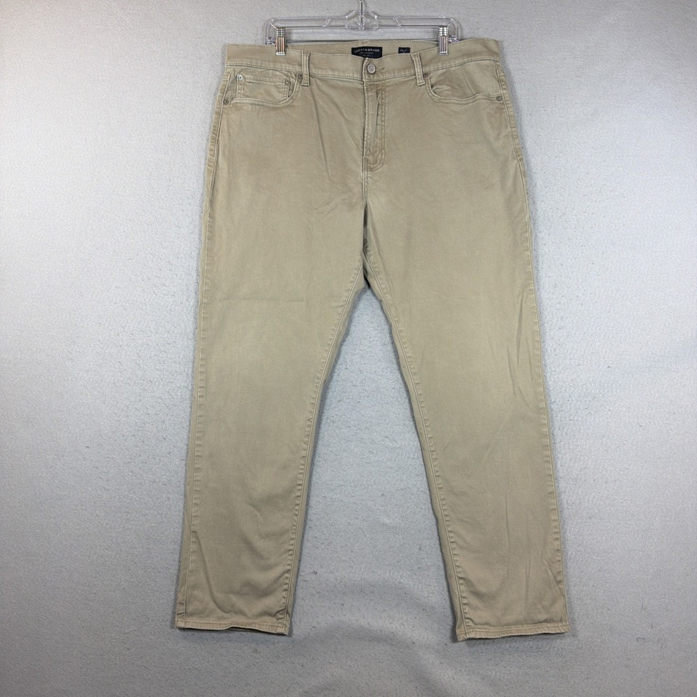 Lucky Brand Men's 412 Athletic Slim Jeans W38 L30 Tan Denim Stretch